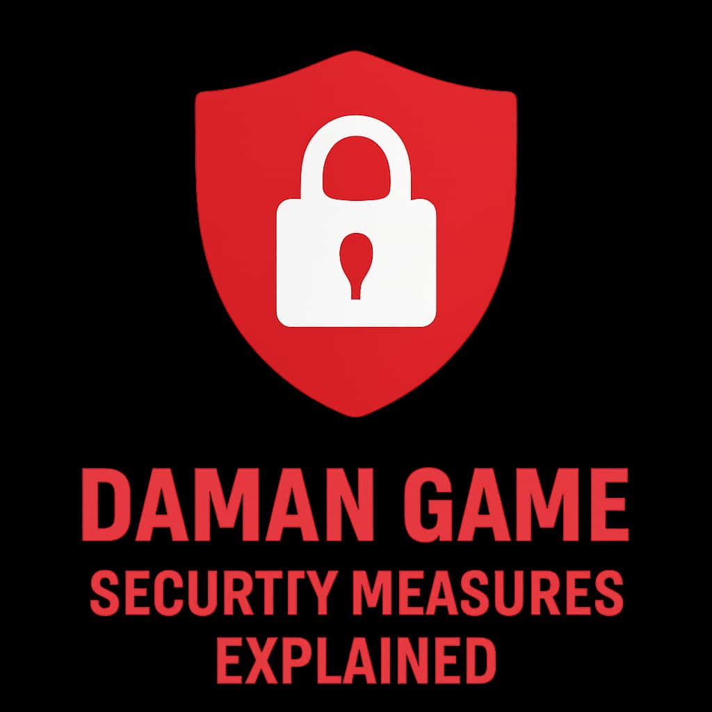 A professional badge showcasing Daman Game Security Measures.