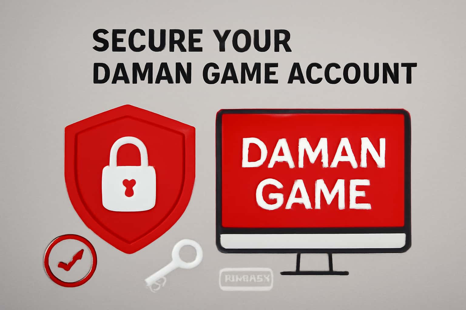 An informative graphic about securing your Daman Game account.